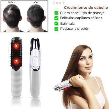 Cepillo Anticaída con luz infrarroja y vibración