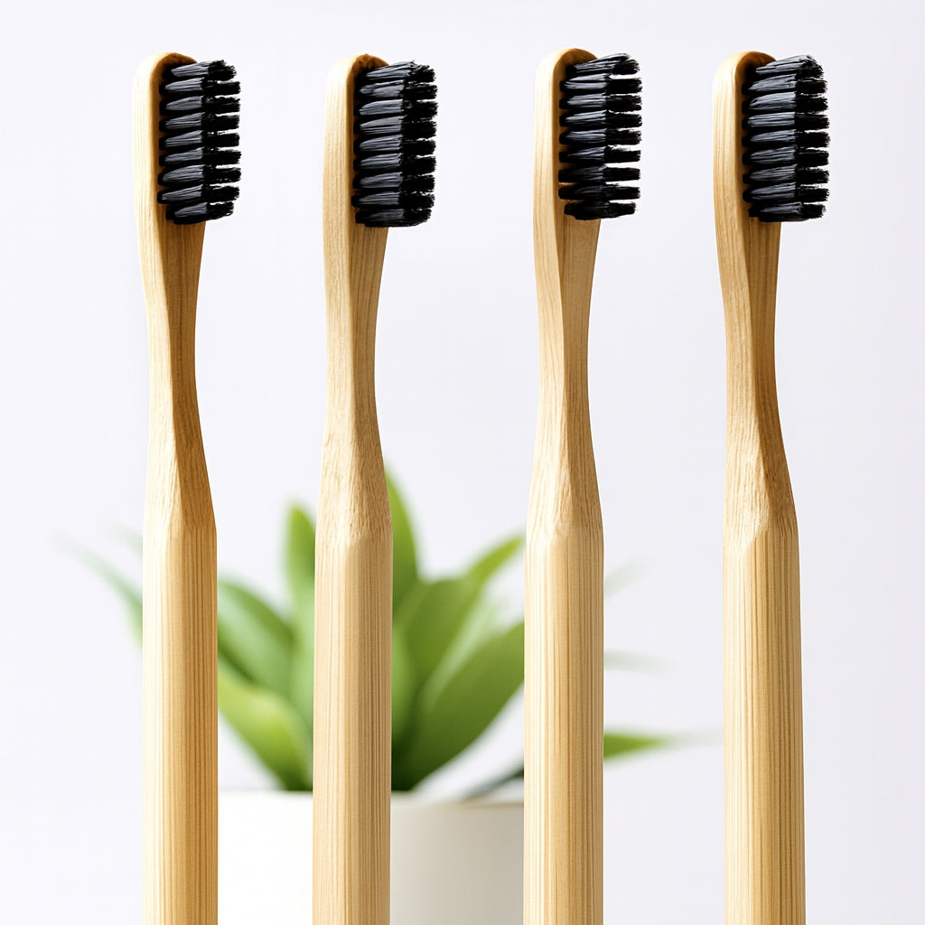 Blanqueador con carbón activo vegano + cepillo de bambú